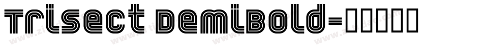 Trisect DemiBold字体转换